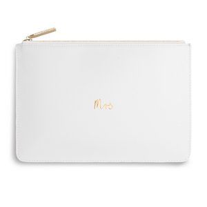 Katie Loxton - Mrs. White Leather Clutch